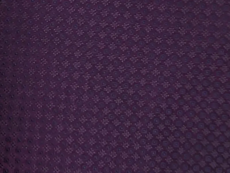 Purple & navy patterned tie and pocket square set - Image 3