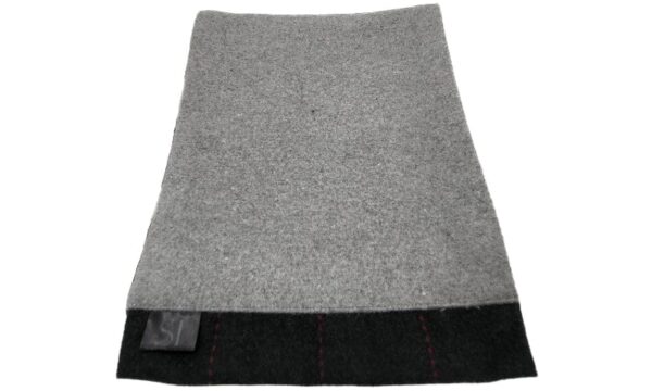 Grey double sided neck scarf