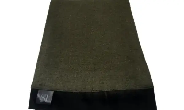 Khaki double sided neck scarf