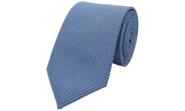 Sky blue and navy-toned patterned tie