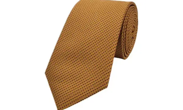 Bronze and black-toned patterned tie