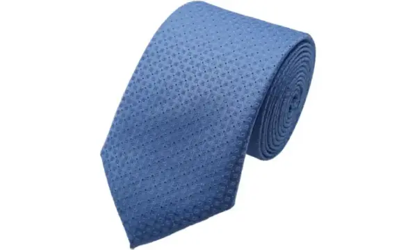 Sky blue-toned microdot patterned tie