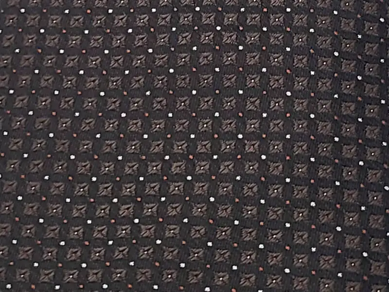Brown-toned microdot patterned tie - Image 3