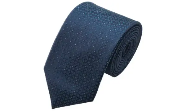Teal-toned microdot patterned tie