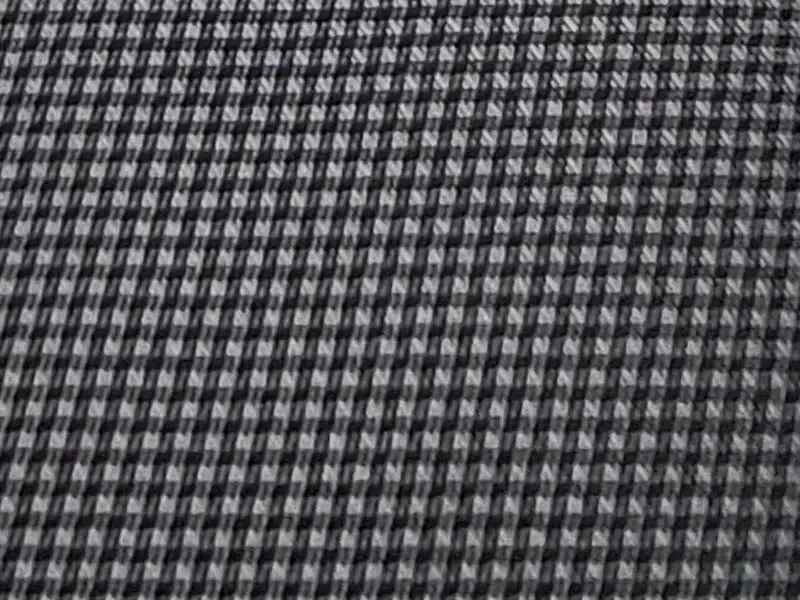 Black and silver-toned houndstooth patterned tie - Image 3