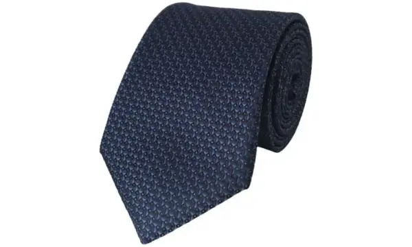 Blue-toned patterned tie