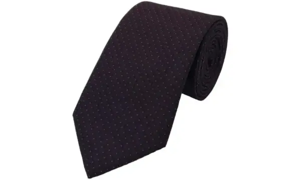 Plum and black-toned patterned tie
