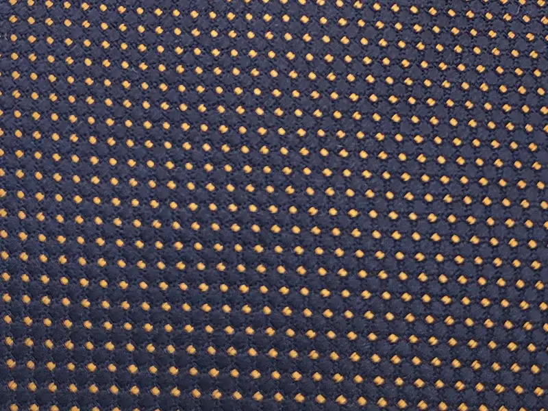 Dark indigo and bronze-toned micro patterned polka dot tie - Image 3