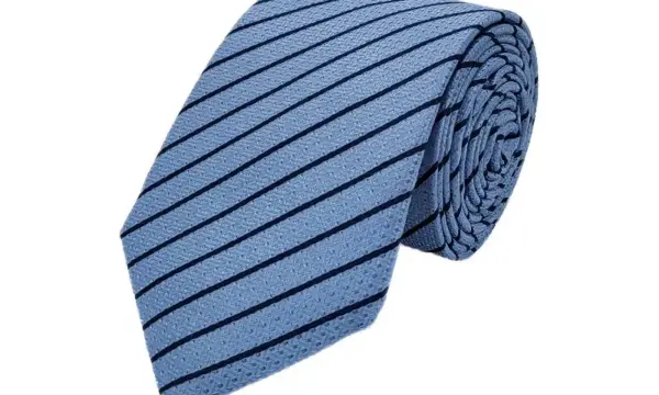 Navy single striped tie