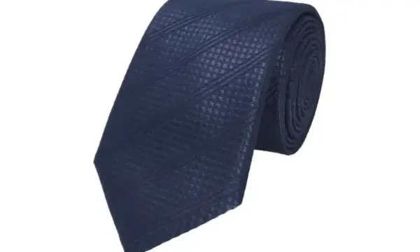 Navy double striped tie