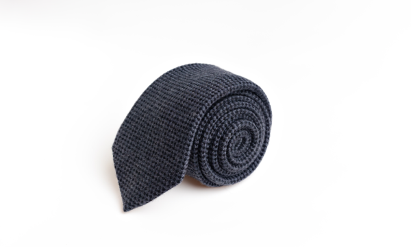 Grey and Black Check Tie