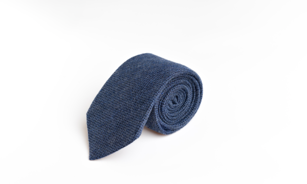 Blue Herringbone Tie